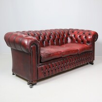 Skinnsoffa Chesterfield