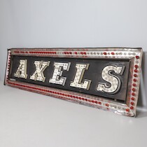 Ljusskylt Axels