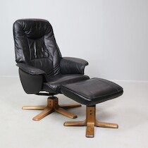 Skinnfåtölj